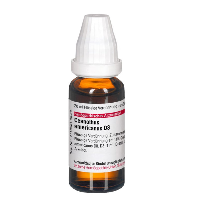 Ceanothus americanus D3 DHU Dilution, 20 ml Lösung