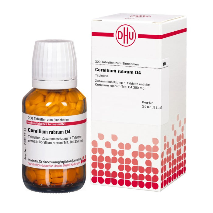 Corallium rubrum D4 DHU Tabletten, 200 St. Tabletten