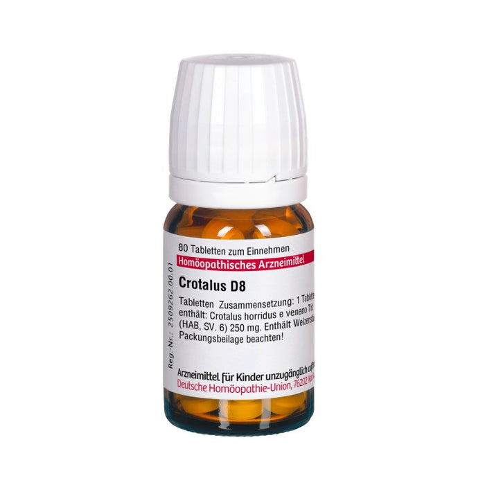 Crotalus D8 DHU Tabletten, 80 St. Tabletten