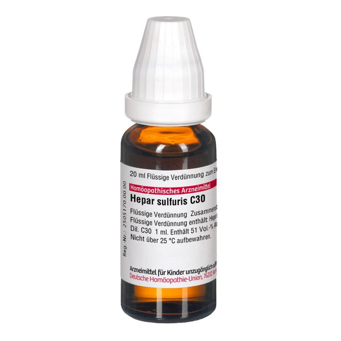 DHU Hepar sulfuris C30 Dilution, 20 ml Lösung