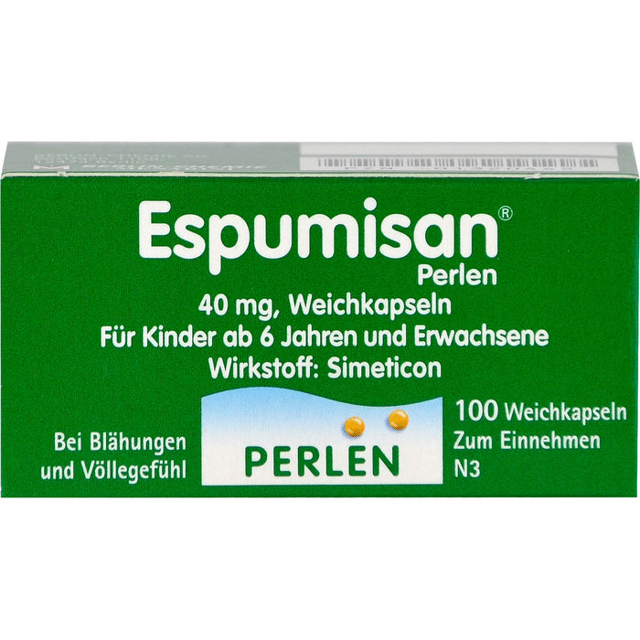 Espumisan Perlen 40 mg Weichkapseln bei Blähungen, 100 St. Kapseln