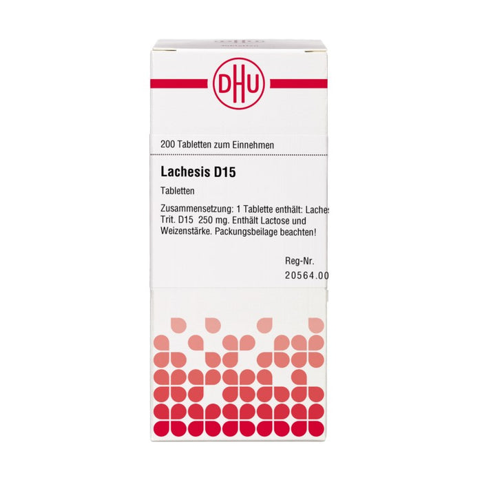 DHU Lachesis D15 Tabletten, 200 pc Tablettes