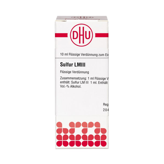 DHU Sulfur LM III Dilution, 10 ml Lösung