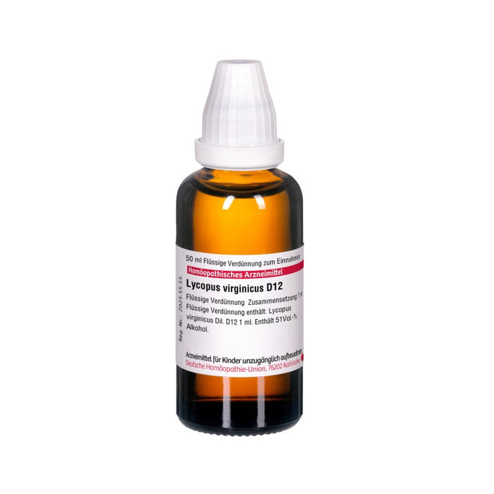 DHU Lycopus virginicus D12 Dilution, 50 ml Lösung