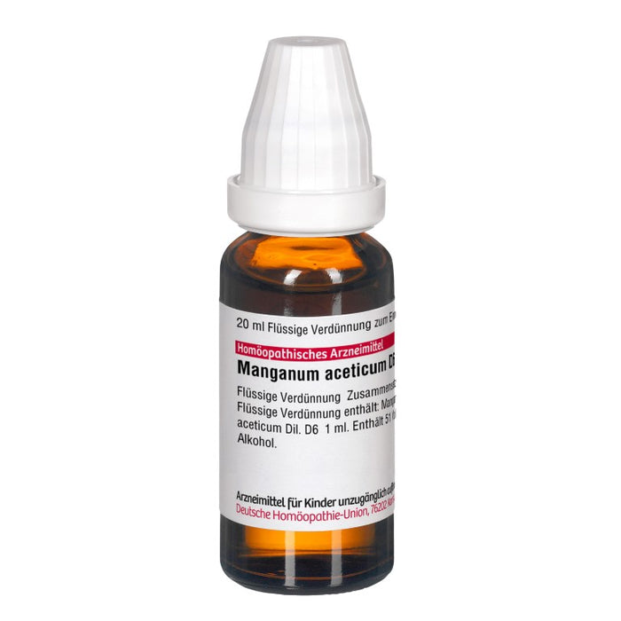 Manganum aceticum D6 DHU Dilution, 20 ml Lösung