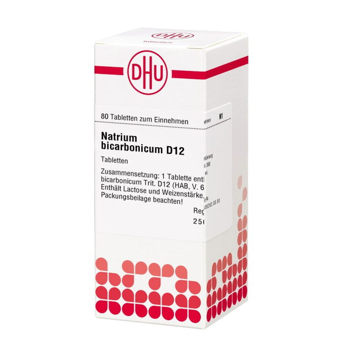 DHU Natrium bicarbonicum D12 Tabletten, 80 St. Tabletten