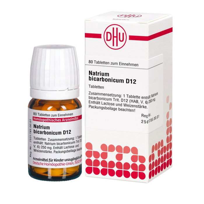 DHU Natrium bicarbonicum D12 Tabletten, 80 St. Tabletten