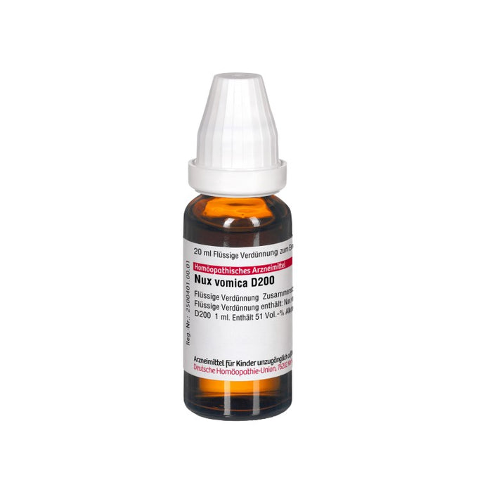 Nux vomica D200 DHU Dilution, 20 ml Lösung