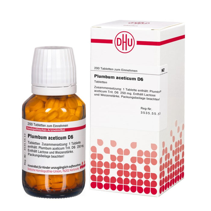 DHU Plumbum aceticum D6 Tabletten, 200 St. Tabletten