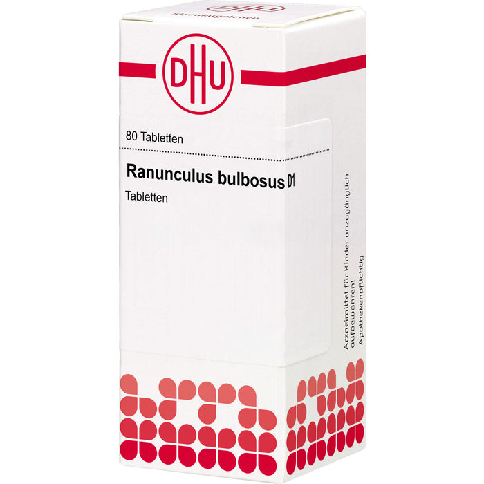 Ranunculus bulbosus D1 DHU Tabletten, 80 St. Tabletten