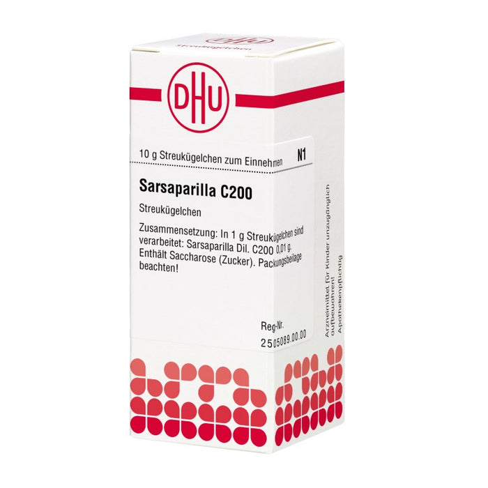 DHU Sarsaparilla C200 Streukügelchen, 10 g Globules