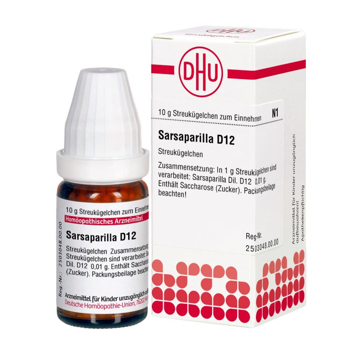 DHU Sarsaparilla D12 Streukügelchen, 10 g Globules