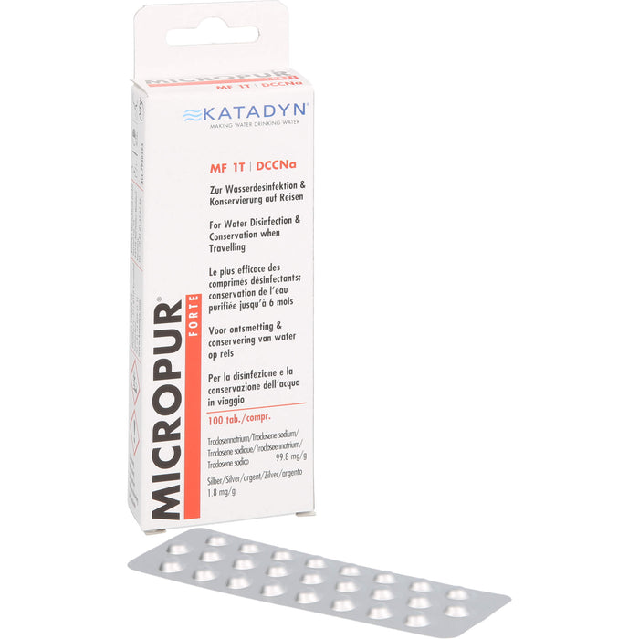 Micopur Forte MF 1T Tabletten zur Wasserdesinfektion, 100 pcs. Tablets