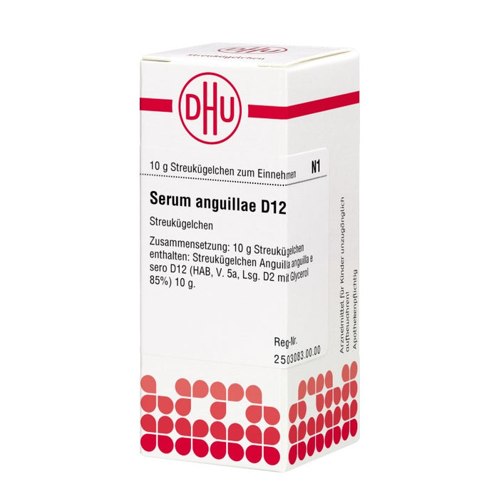 Serum anguillae D12 DHU Globuli, 10 g Globuli