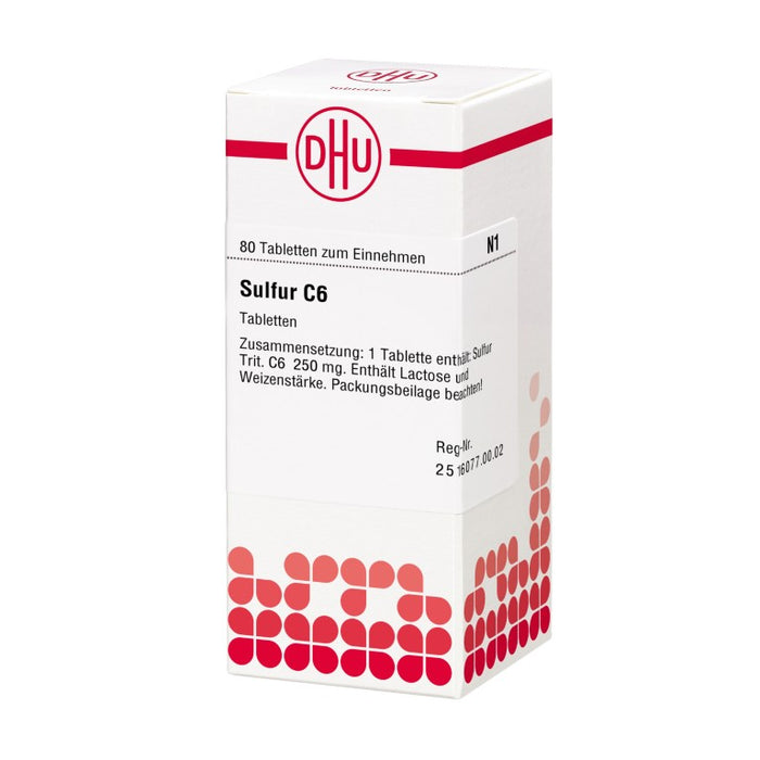 DHU Sulfur C6 Tabletten, 80 St. Tabletten