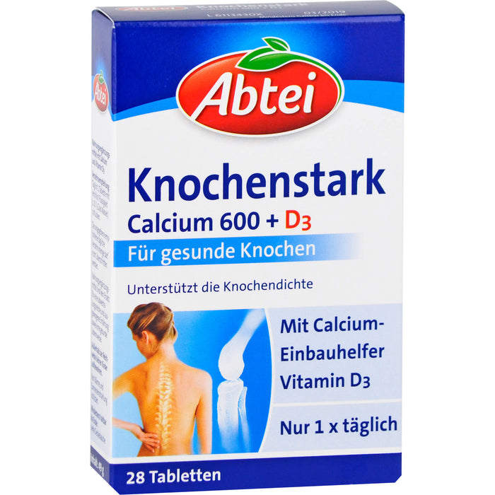 Abtei Knochenstark Calcium 600 + D3 Tabletten, 28 pcs. Tablets