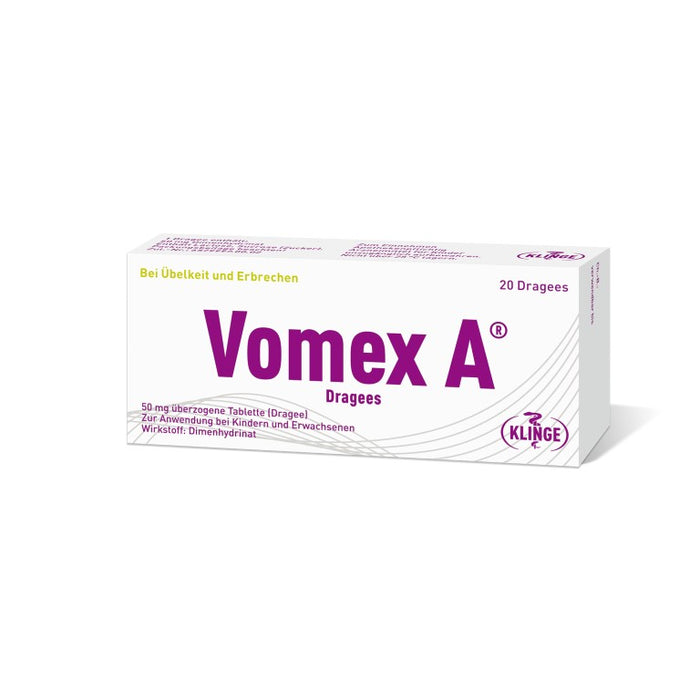 Vomex A Dragees, 20 St. Tabletten