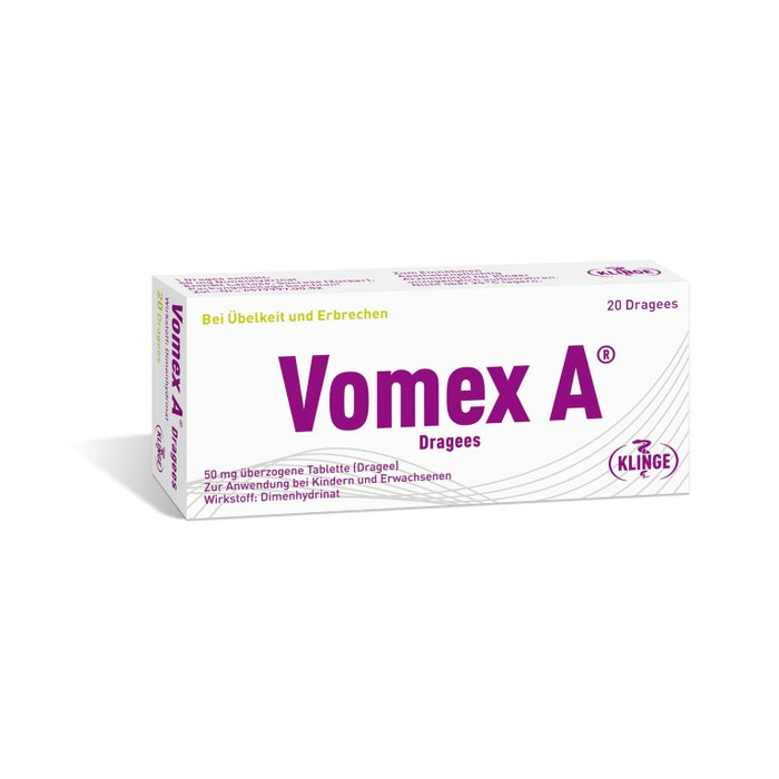 Vomex A Dragees, 20 pcs. Tablets