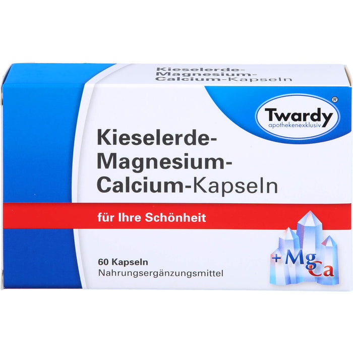 Twardy Kieselerde-Magnesium-Calcium-Kapseln für Ihre Schönheit, 60 pc Capsules