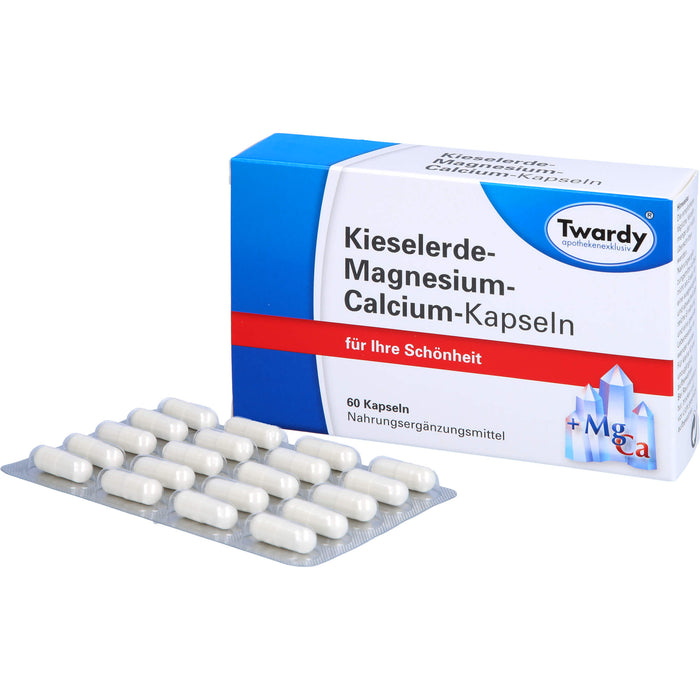 Twardy Kieselerde-Magnesium-Calcium-Kapseln für Ihre Schönheit, 60 pc Capsules