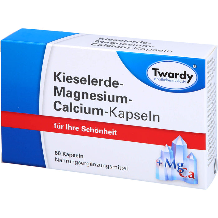 Twardy Kieselerde-Magnesium-Calcium-Kapseln für Ihre Schönheit, 60 pc Capsules