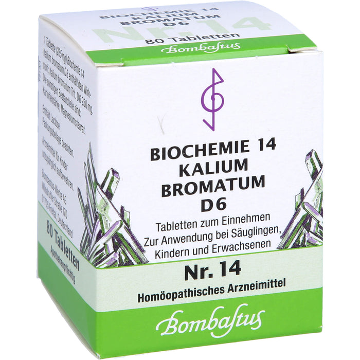 Biochemie 14 Kalium bromatum Bombastus D6 Tbl., 80 St TAB