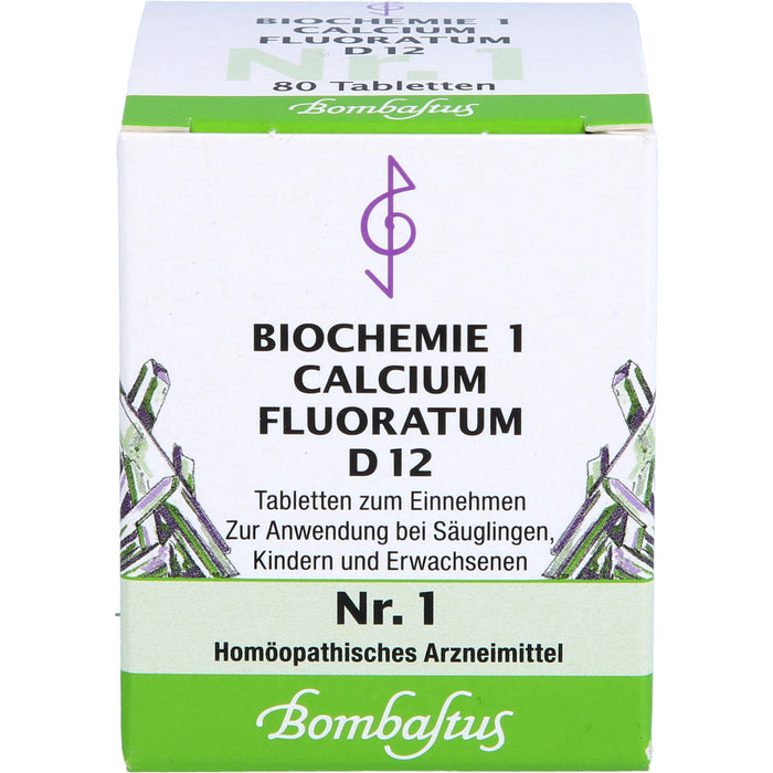 Bombastus Biochemie 1 Calcium fluoratum D 12 Tabletten, 80 pcs. Tablets