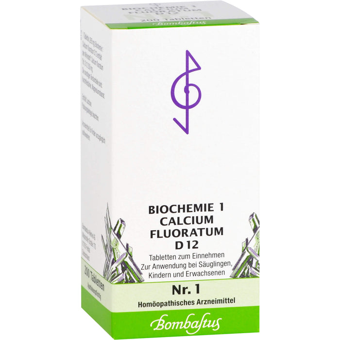 Biochemie 1 Calcium fluoratum Bombastus D12 Tbl., 200 St TAB