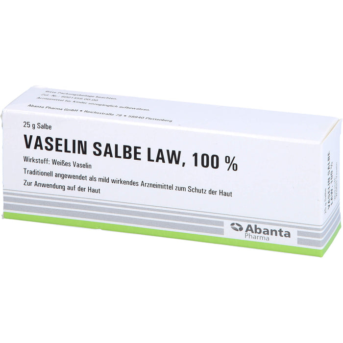 Abanta Pharma Vaselin Salbe LAW 100 %, 25 g Ointment