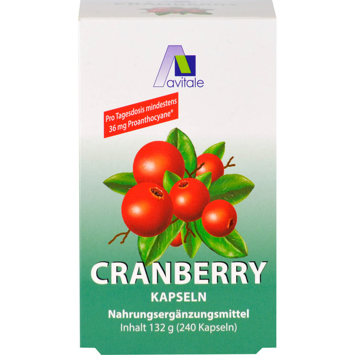 Avitale Cranberry Kapseln 400 mg, 240 St. Kapseln