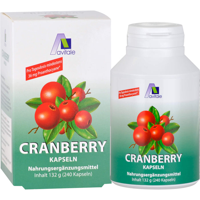 Avitale Cranberry Kapseln 400 mg, 240 pcs. Capsules