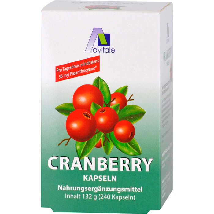 Avitale Cranberry Kapseln 400 mg, 240 pc Capsules