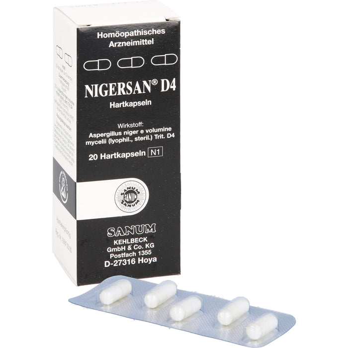 SANUM KEHLBECK Nigersan D4 Hartkapseln, 20 pcs. Capsules