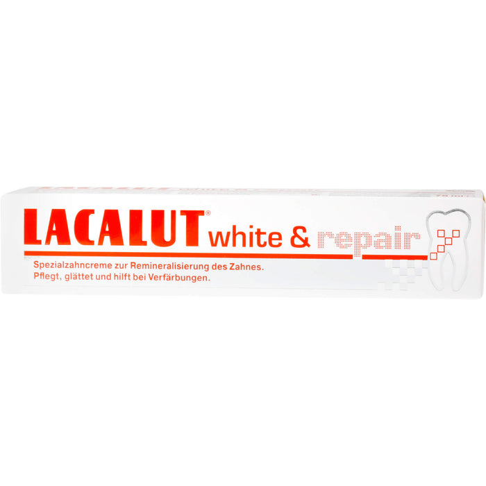 Lacalut white & repair Zahncreme, 75 ml Toothpaste