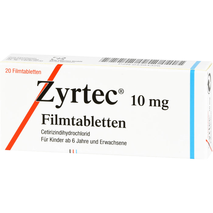 Zyrtec 10 mg Filmtabletten, 20 pcs. Tablets