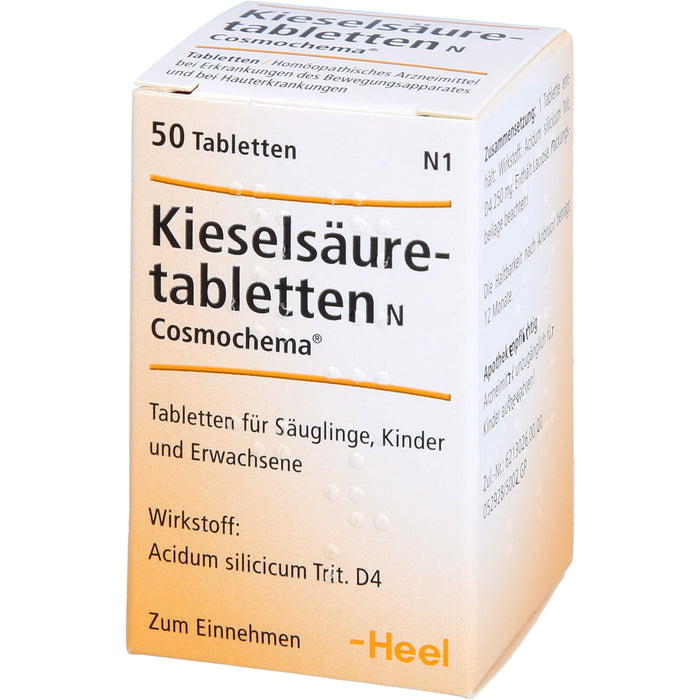 Kieselsäuretabletten N Cosmochema Tabletten, 50 pc Tablettes