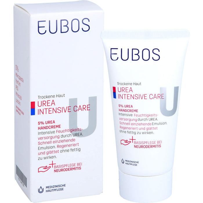 EUBOS Trockene Haut Urea 5% Handcreme, 75 ml Cream