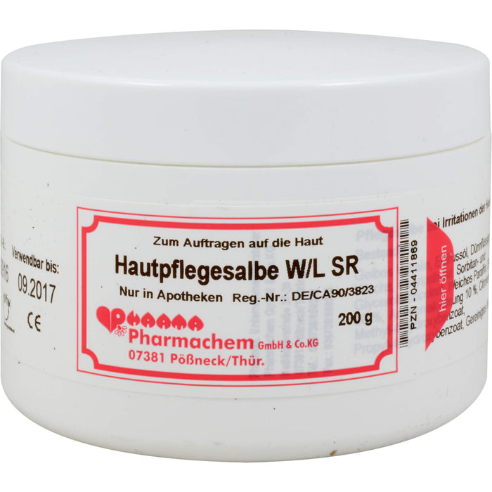 Pharmachem Hautpflegesalbe W/L SR zur Pflege der Haut, 200 g Salbe