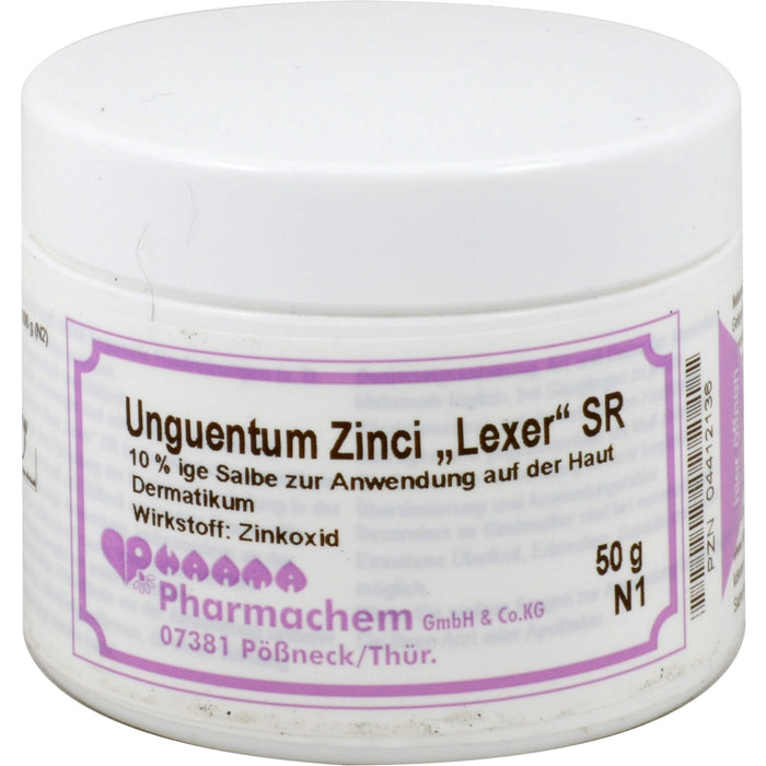 Unguentum Zinci Lexer SR Salbe, 50 g SAL