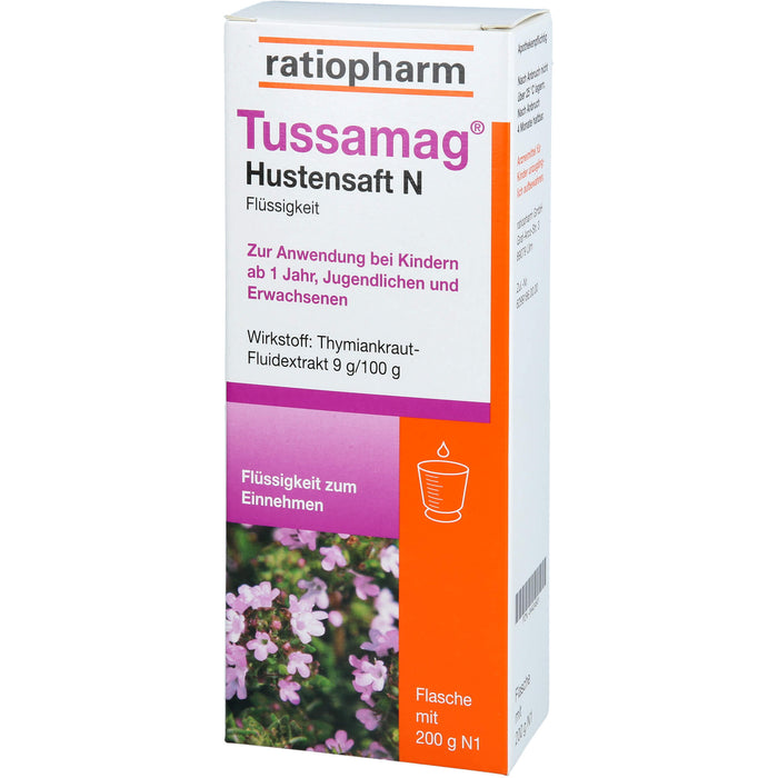 Tussamag Hustensaft N, 200 g Lösung