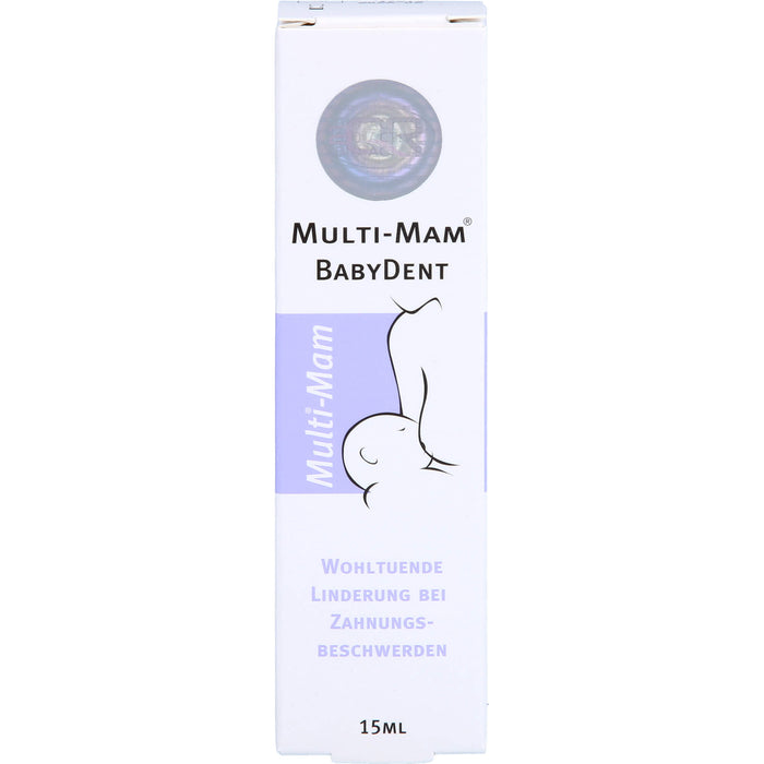 MULTI-MAM BabyDent bei Zahnungsbeschwerden Gel, 15 ml Gel