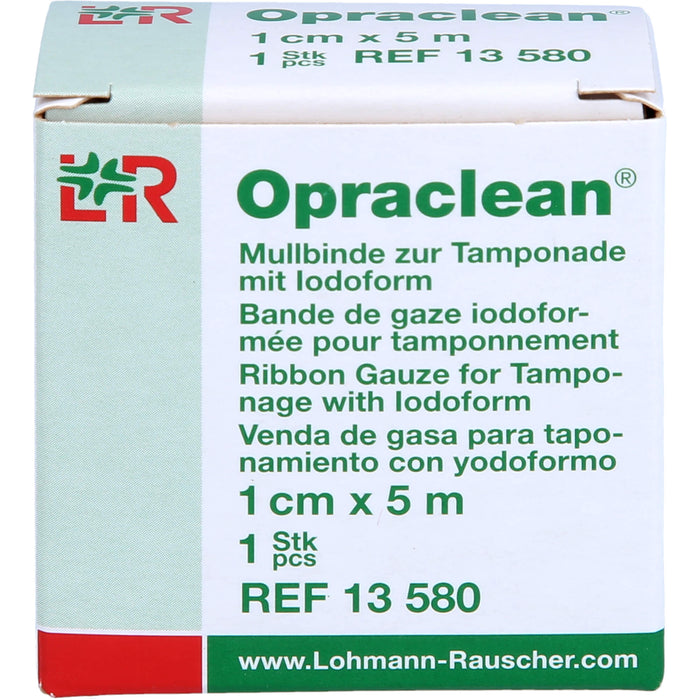 Opraclean Mullbinde zur Tamponade mit Jodoform 1 cm x 5 m, 1 St. Tamponaden