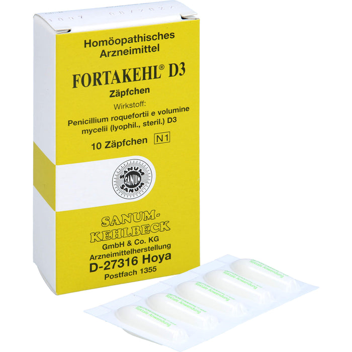 Fortakehl D3 Zäpfchen, 10 pc Suppositoires