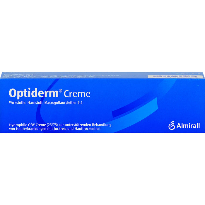 Optiderm Creme bei Hauterkrankungen mit Juckreiz und Hauttrockenheit, 100 g Crème