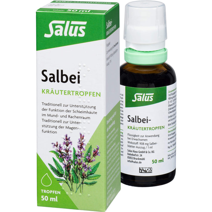 Salbei-Kräutertropfen Salus, 50 ml FLU