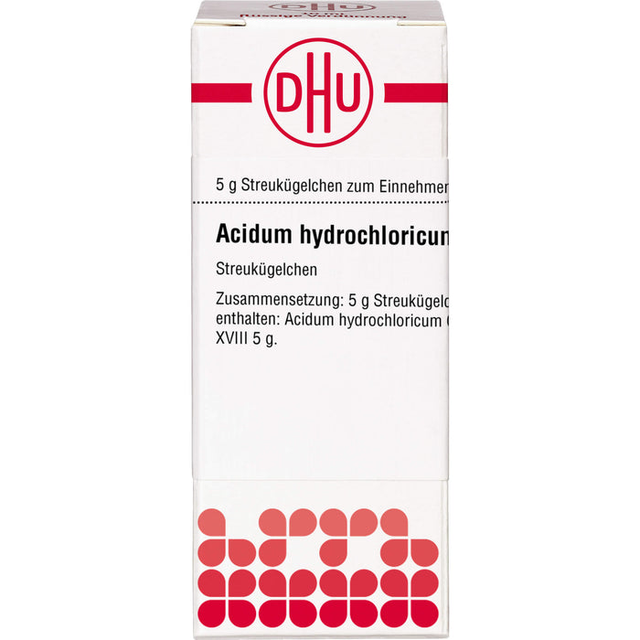 DHU Acidum hydrochloricum LM XVIII Streukügelchen, 5 g Globules