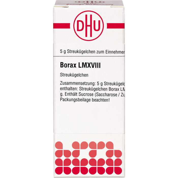 DHU Borax LM XVIII Streukügelchen, 5 g Globules