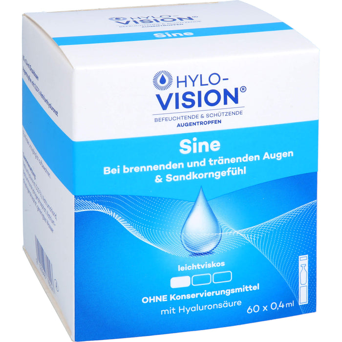 HYLO-VISION Sine Augentropfen bei brennenden Augen, 60 pcs. Ampoules