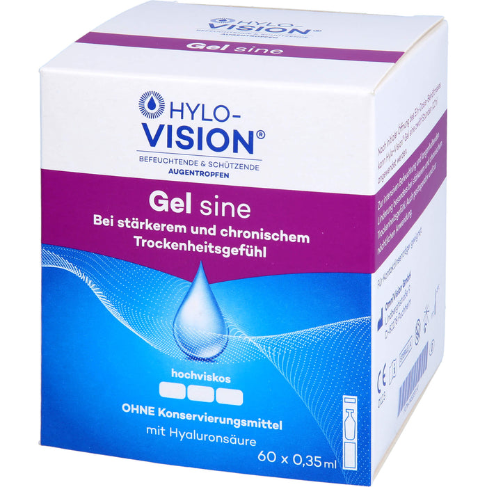 Hylo-Vision Gel sine Augentropfen, 60 pcs. Ampoules