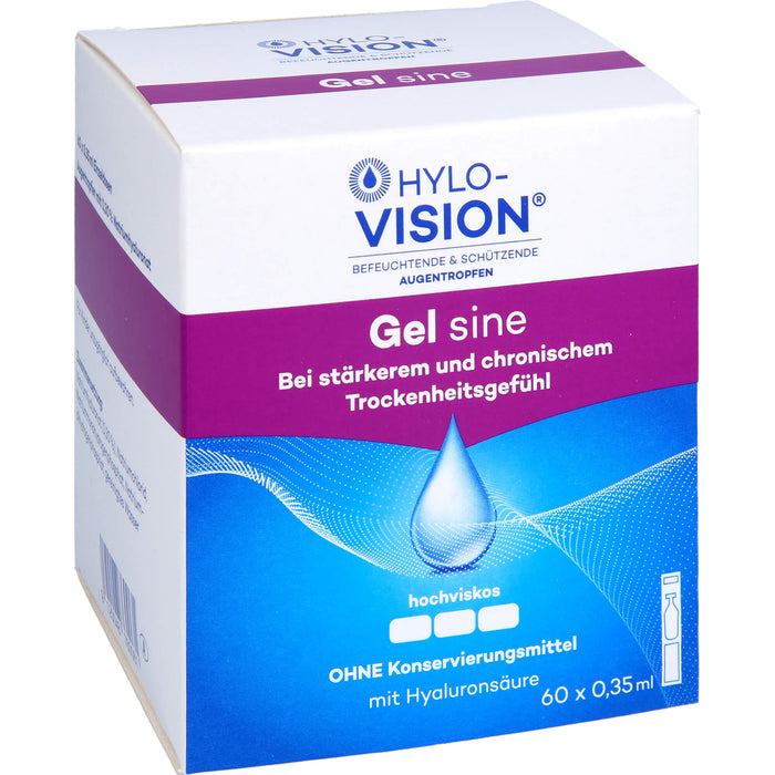 Hylo-Vision Gel sine Augentropfen, 60 pcs. Ampoules